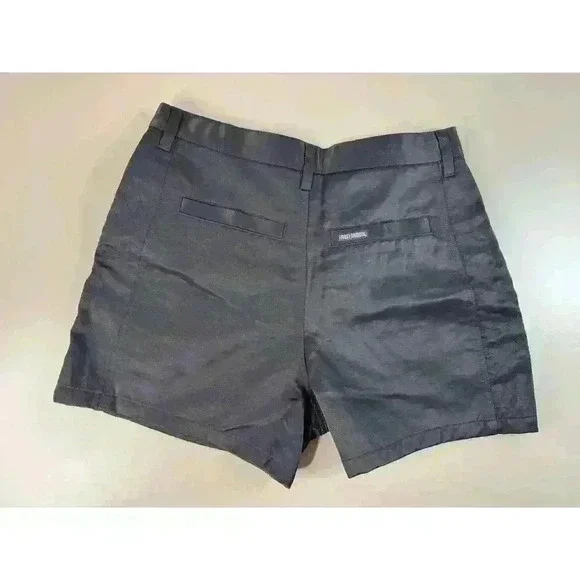 Harley Davidson Vintage 2001 Black Biker Y2K High Waisted Shorts Women’s 12 - Picture 2 of 11